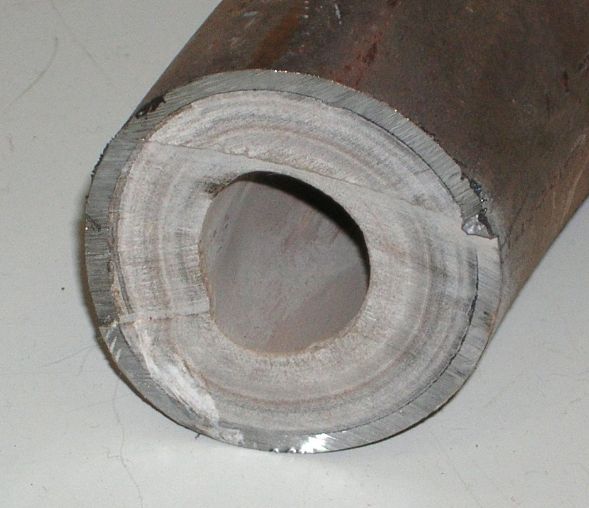 limescale in pipe