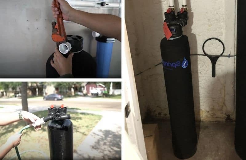 Springwell FS futuresoft salt free water softener install