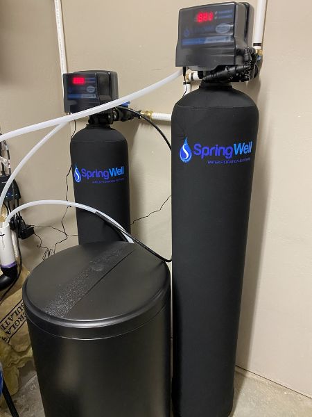 Springwell WSS well wate filter and salt based softener combo system