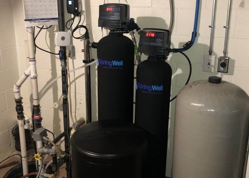 Springwell WSSS combo whole house water filter system in our basement