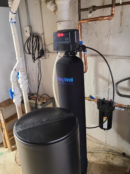 Springwell salt based ion exchange water softening system