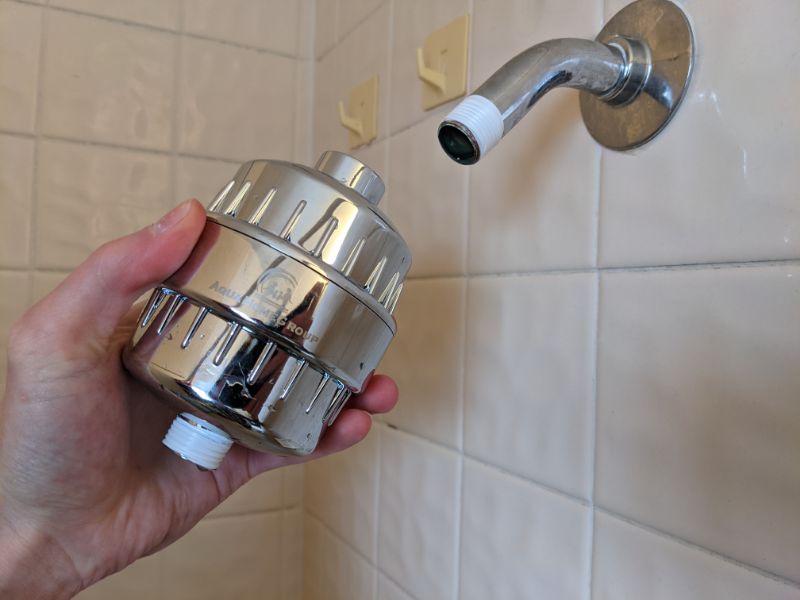 Aquahomegroup filter shower head instllation