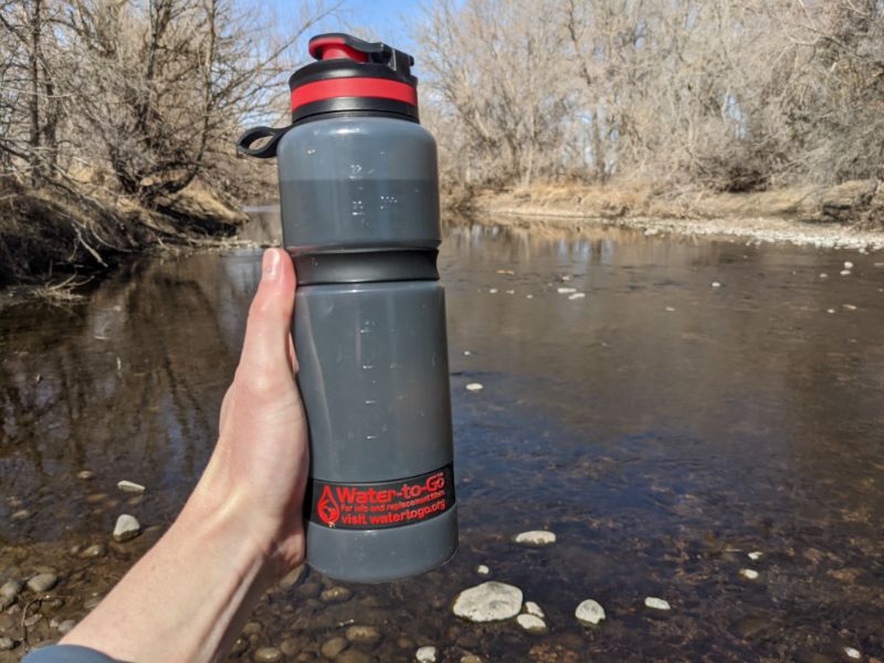 filtered water bottle water-to-go