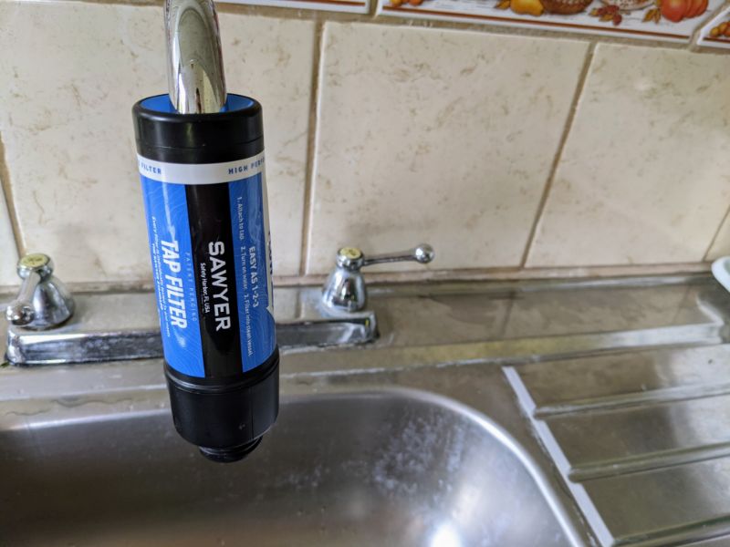 sawyer tap filtration system