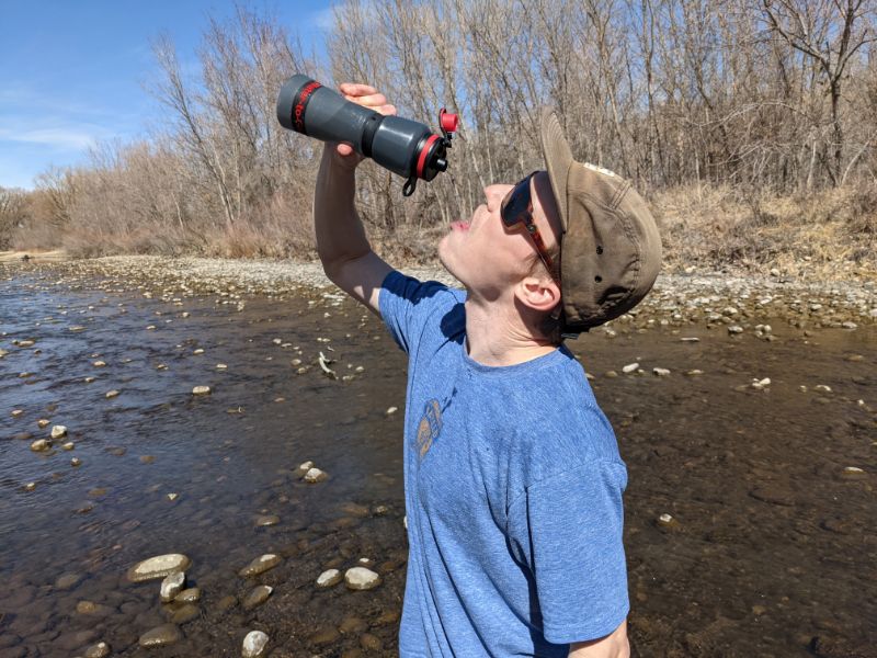 water-to-go bottle filtration rate