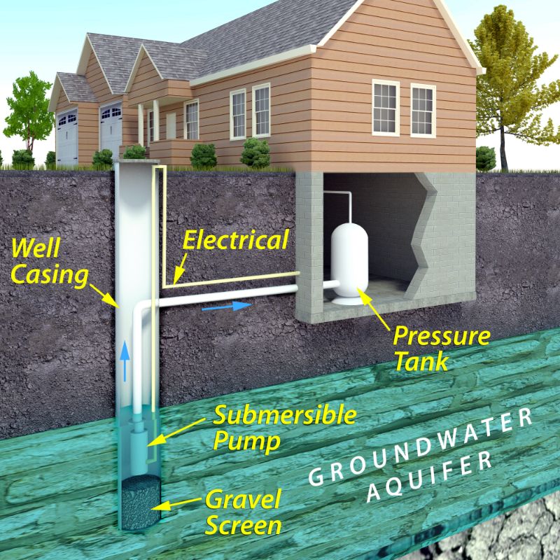 Well water store vs tap water