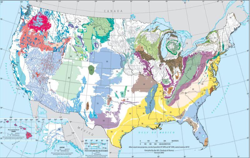 Principal Aquifers in the US