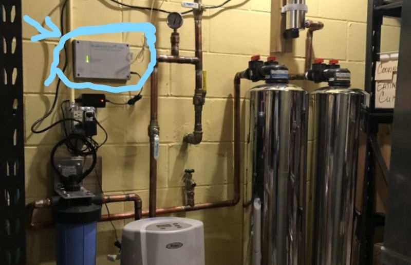 electronic water descaler installation