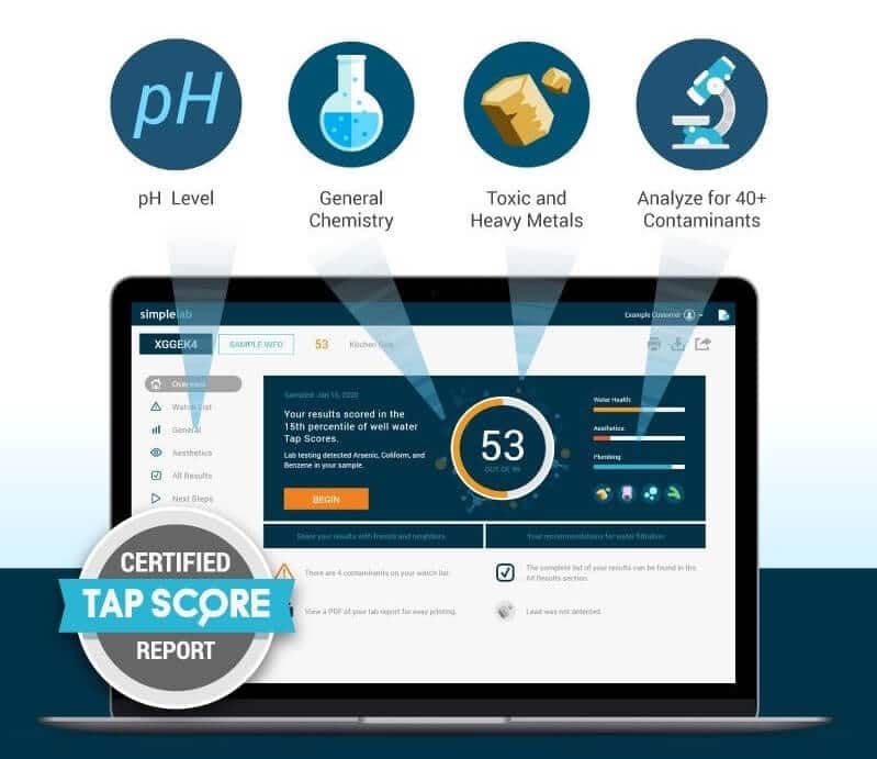 Tap score water report