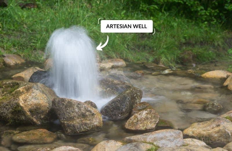 artesian water well