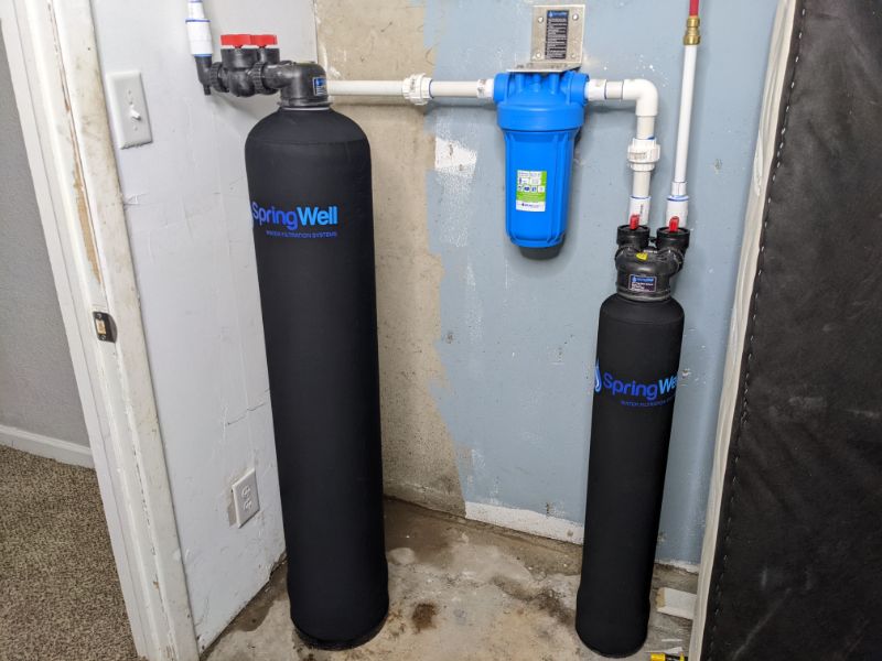 Springwell Water Filter and Salt-Free Water Softener combo system