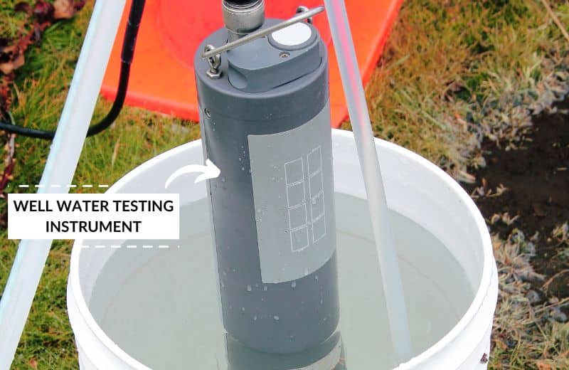 Instrument for testing well water