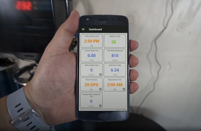 Springwell water softener Bluetooth control