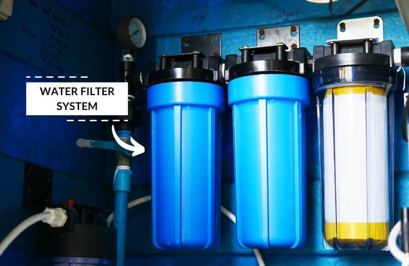 Multi-stage cartridge based whole house filter