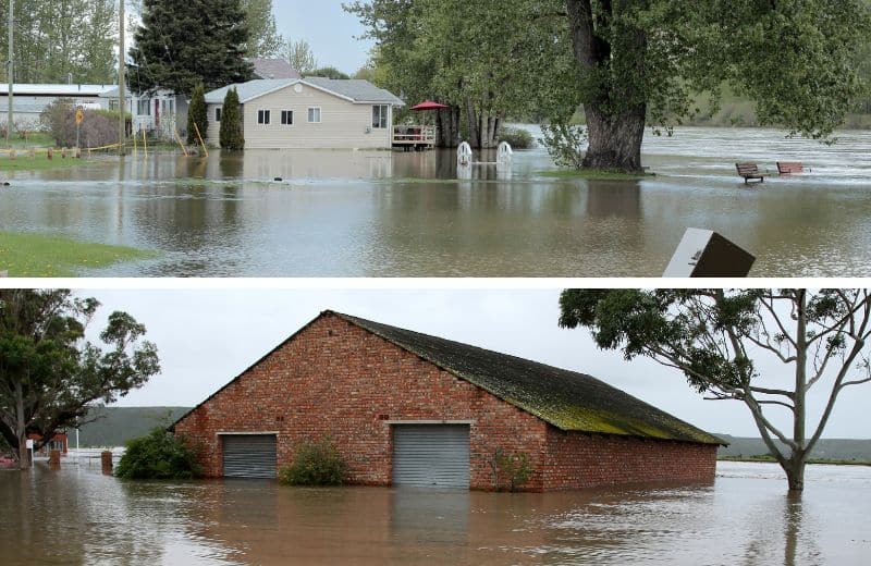 flooding river