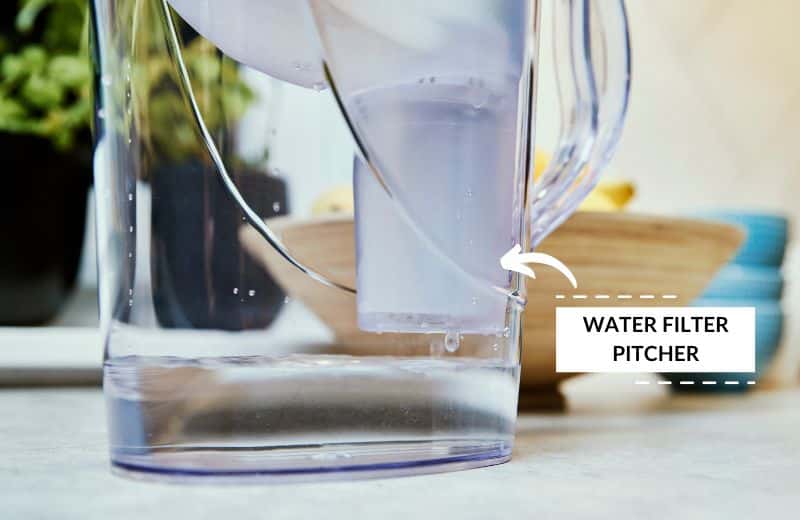 Slow water pitcher filtration process