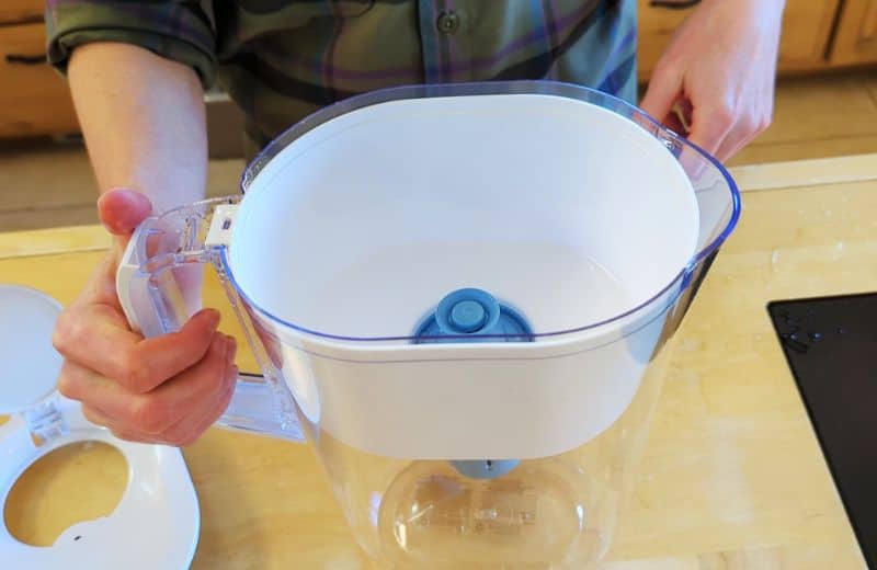 Reassembling the brita water pitcher