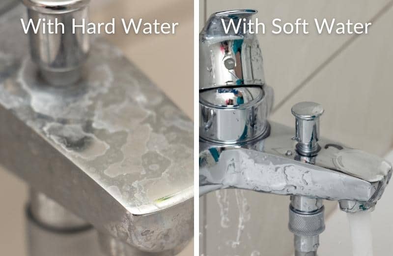 Hard water vs soft water on plumbing fixtures