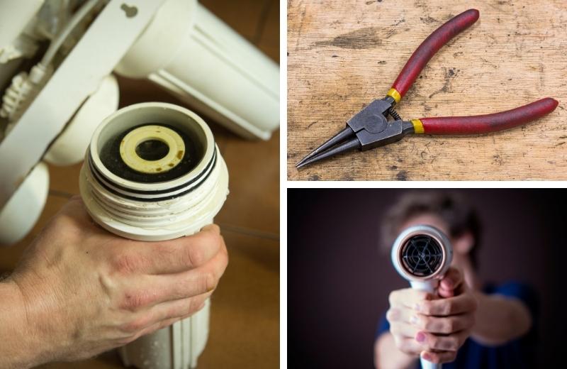 Removing a stuck filter cartridge from canister