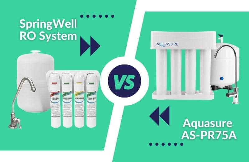 Performance comparision of springwell ro system and aquasure as-pr75a