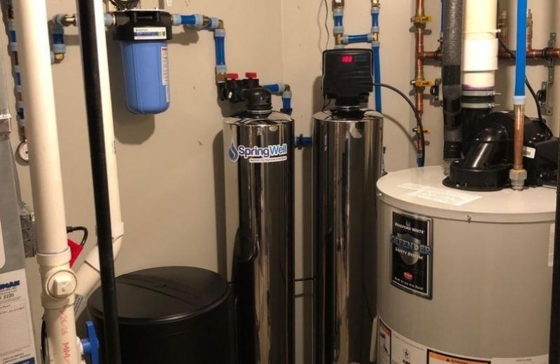 Water softener and whole house filter