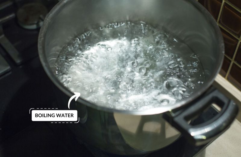 Boiling water