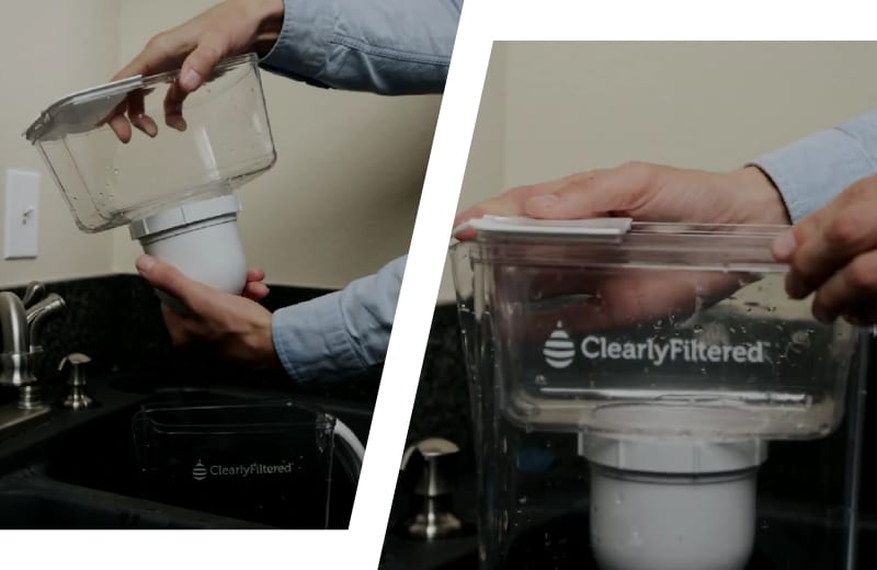 Changing the filter of water pitcher