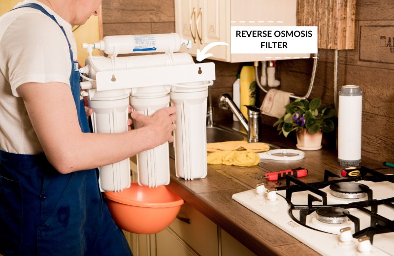 Cleaning a reverse osmosis filter