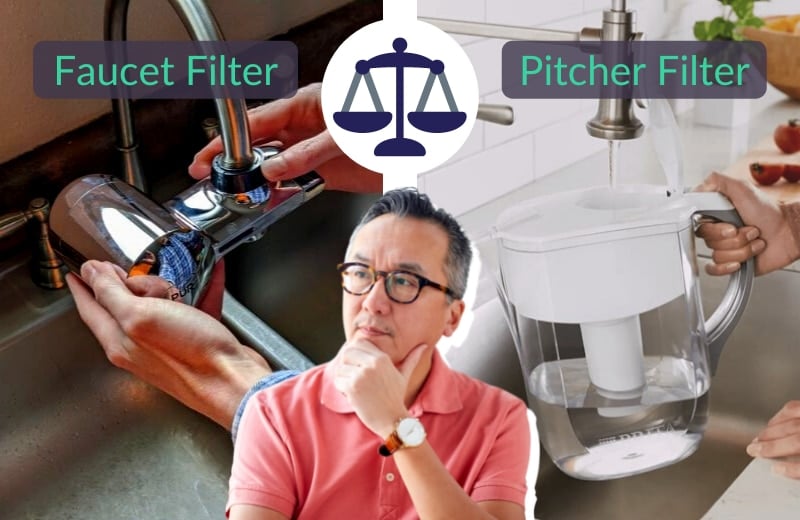 Faucet filter vs pitcher filter