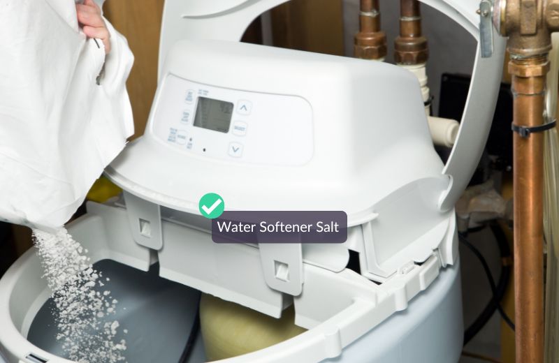 Putting Morton Pure and Natural salt in water softener