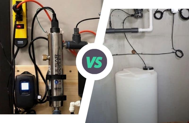 uv treatment of water versus chemical injection systems