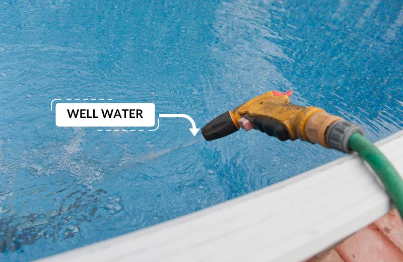 filling a pool with well water