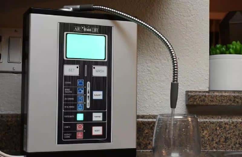 Purified water from aqua-ionizer deluxe 9.0