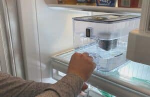 Epic nano dispenser in fridge
