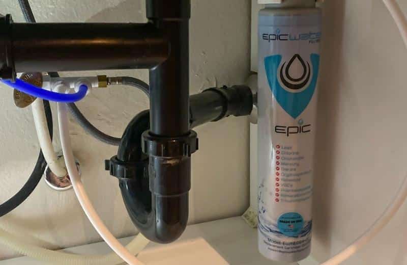 Epic smart shieled installed under the sink