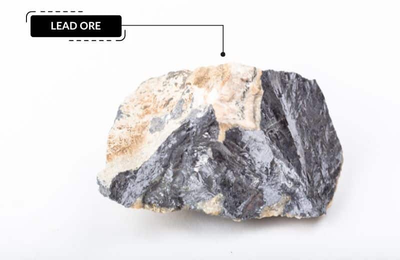 Lead heavy metal ore