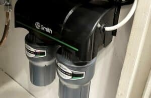 Ao smith installed under the sink