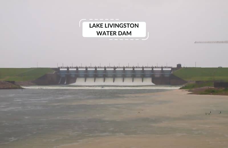 Lake livingston water dam