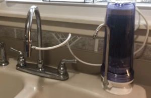 NU aqua 8 stage installed in sink