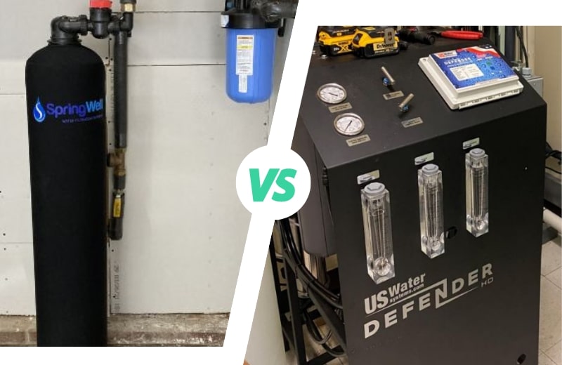 Water filter versus reverse osmosis system comparison