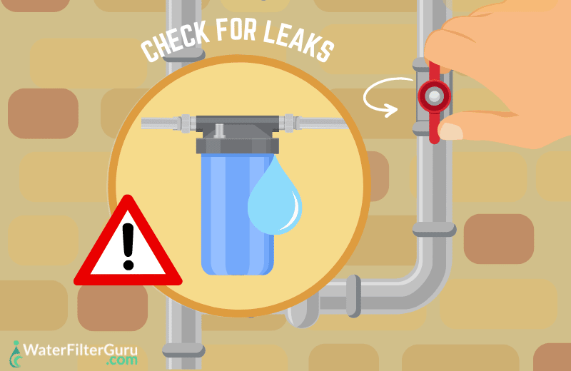 Step 10 - Turn Water Back On & Check For Leaks