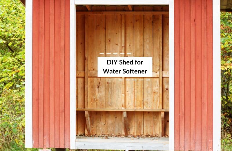 DIY shed for water softener