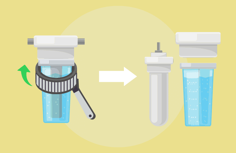 How to Clean Ceramic Water Filter Cartridges Step 2 - Remove The Ceramic Filter