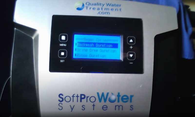 programming water softener regen cycles on electronic control head