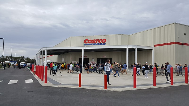 Front entrance of a Costco