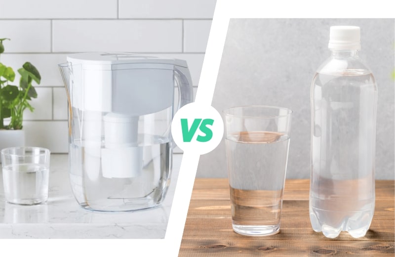 Filtered water vs bottled water