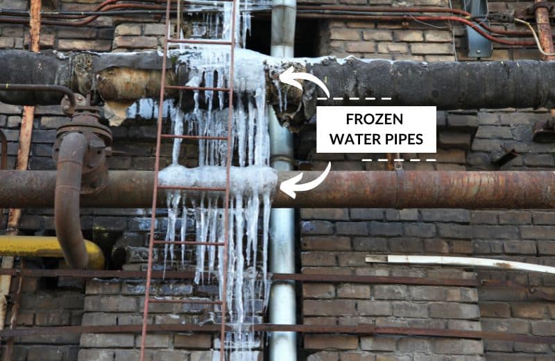 Frozen water pipes