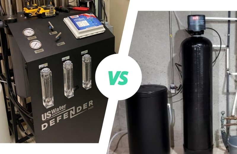 Reverse osmosis versus water softener