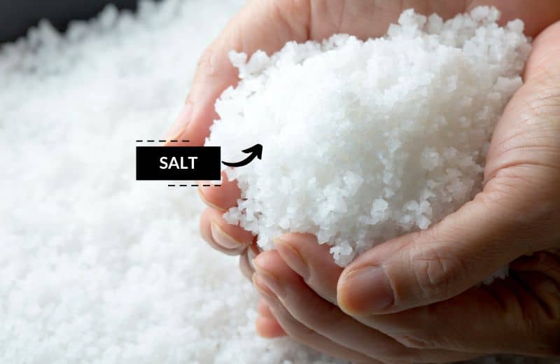 Using the wrong type of salt in a water softener causes residue issues