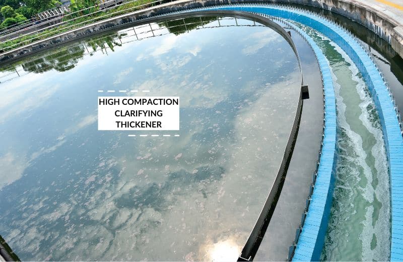 High compaction clarifying thickener